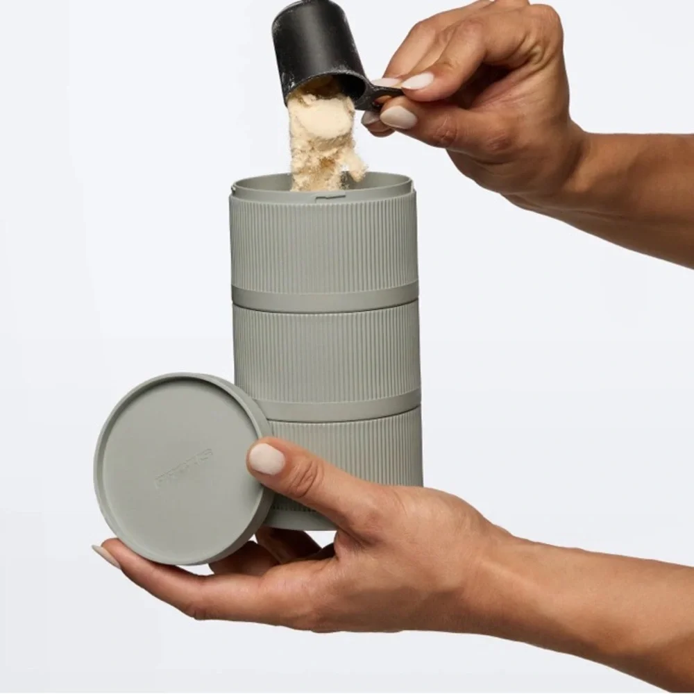 Stackable Gray Storage Containers - Picture 2 of 8